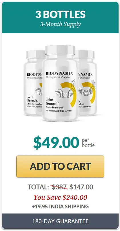 JointGenesis 3 bottles package