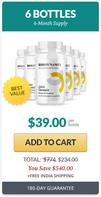 JointGenesis 6 bottles package